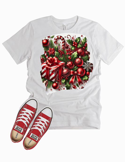 Red Festive Christmas T-shirt