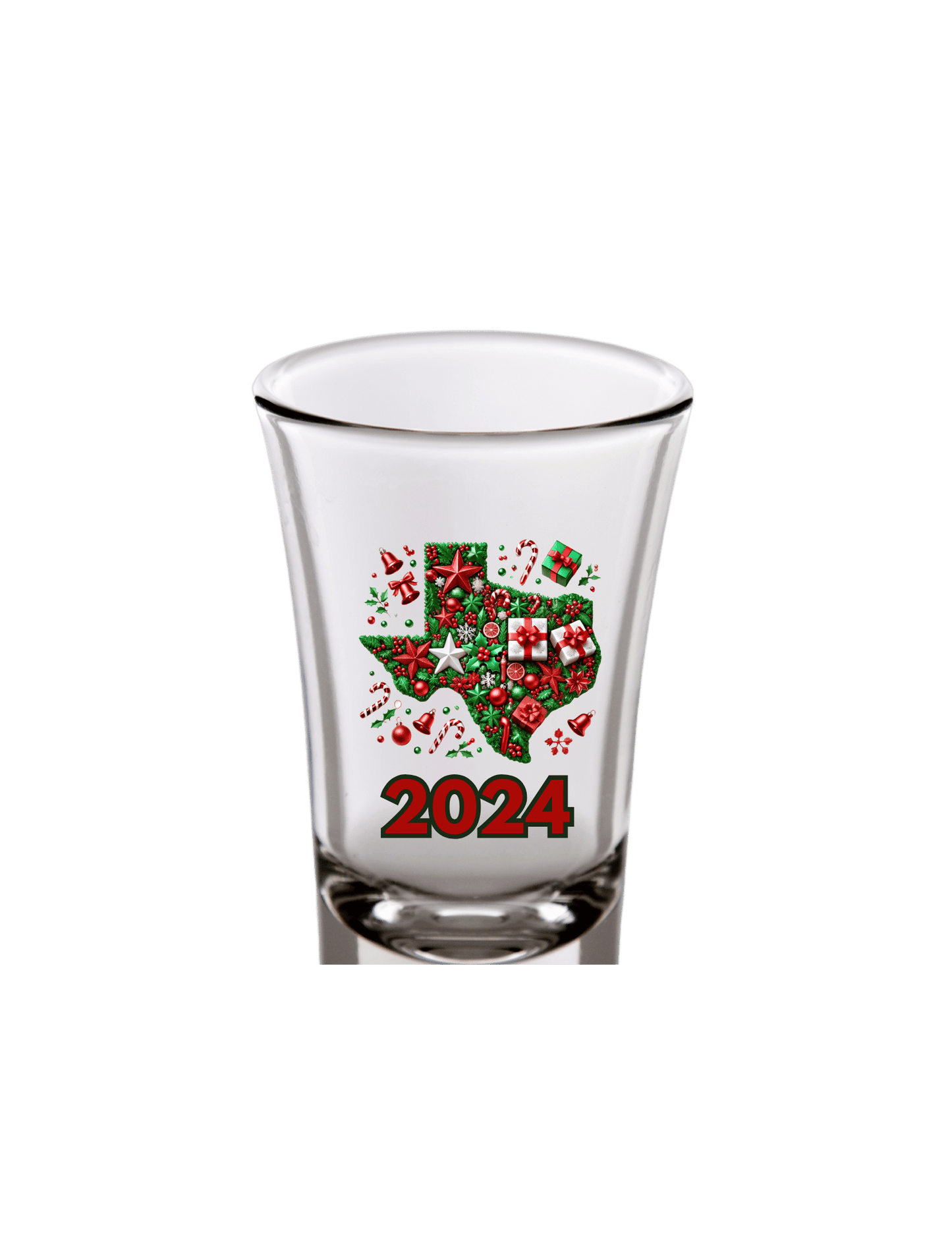 Texas Festive Christmas 2024 Shot Glass