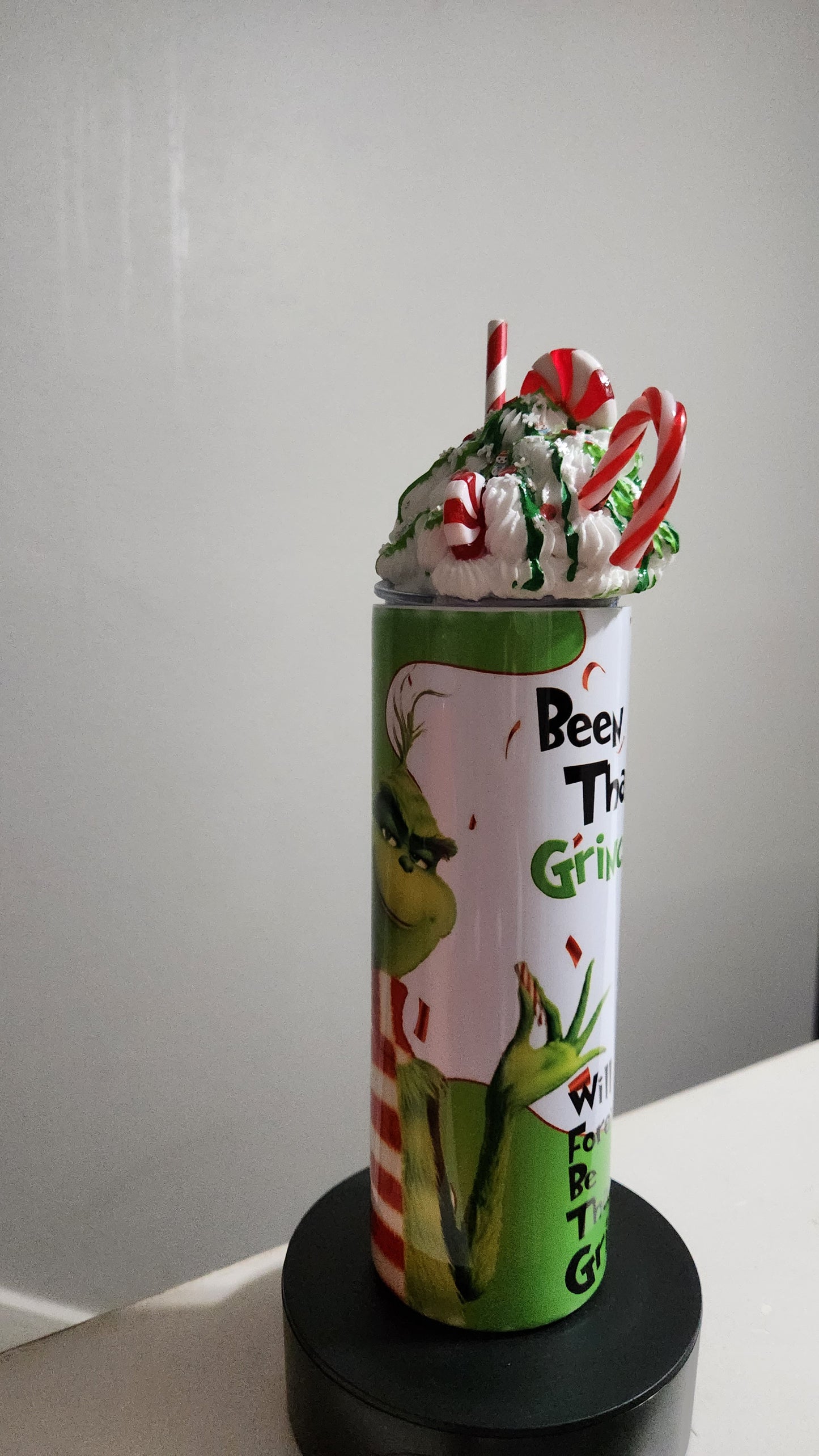 Been That Grinch Tumbler with Topper